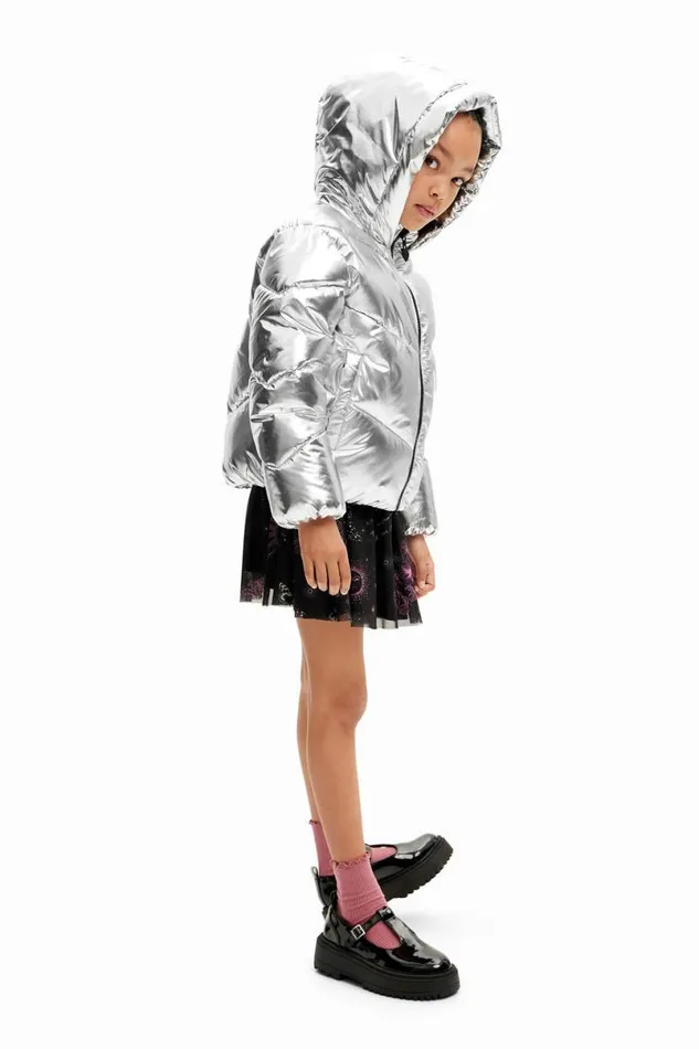 Kids Coats And Jackets Desigual Metallic Padded Coat