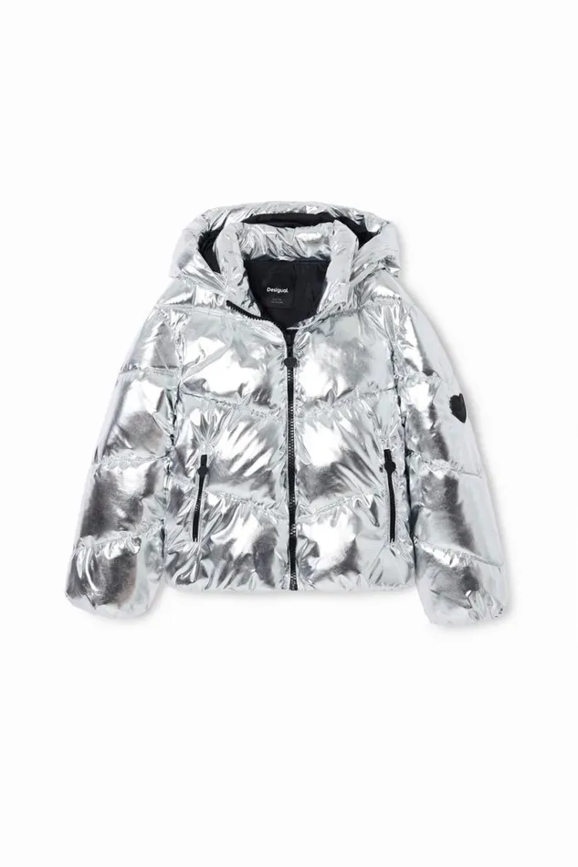 Kids Coats And Jackets Desigual Metallic Padded Coat