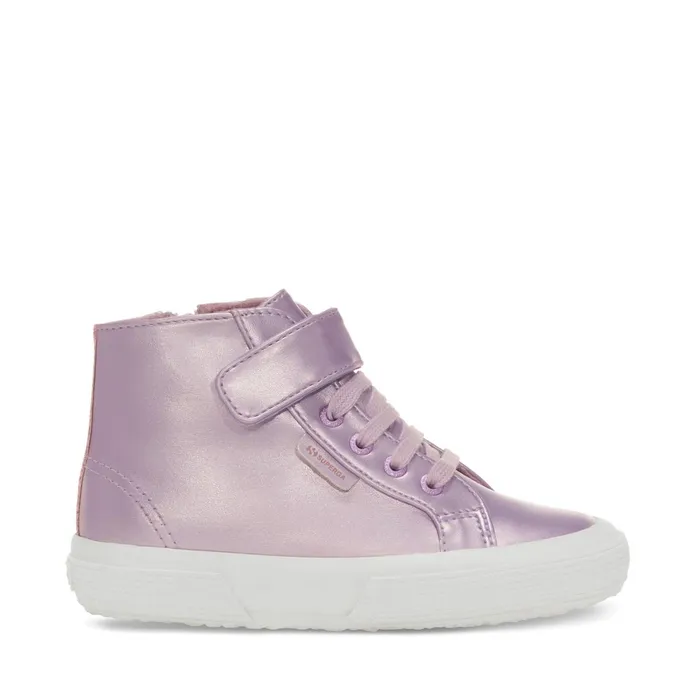 Kids Girl 2674 KIDS SYNTHETIC MATERIAL Mid Cut PINK ISH Superga High Top