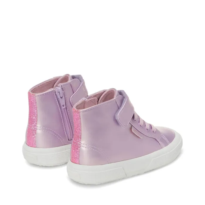 Kids Girl 2674 KIDS SYNTHETIC MATERIAL Mid Cut PINK ISH Superga High Top