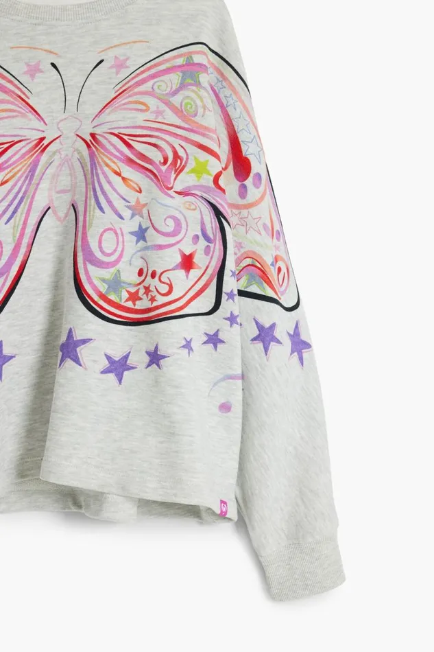 Kids Jumpers And Sweatshirts Desigual Butterfly Sweatshirt