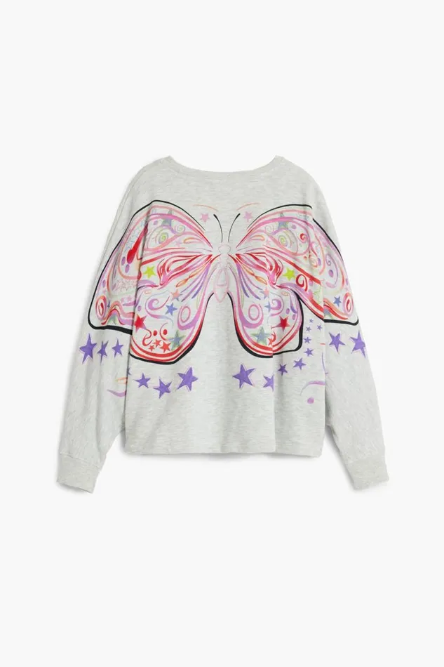 Kids Jumpers And Sweatshirts Desigual Butterfly Sweatshirt