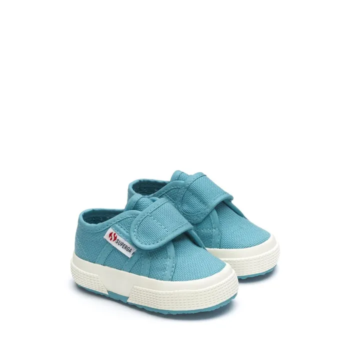 Kids Kid Unisex 2750BSTRAP Sneaker BLUE LT DUSTYFAVORIO Superga Baby Steps