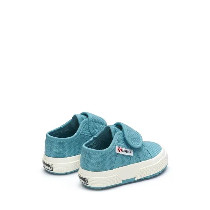 Kids Kid Unisex 2750BSTRAP Sneaker BLUE LT DUSTYFAVORIO Superga Baby Steps