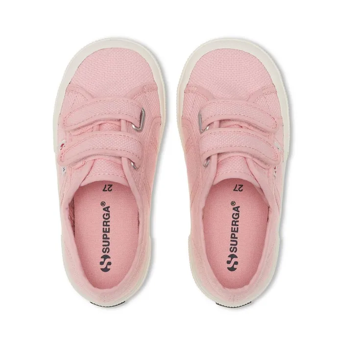 Kids Kid Unisex 2750COTJSTRAP CLASSIC Sneaker PINK TICKLEDFAVORIO Superga Low Cut
