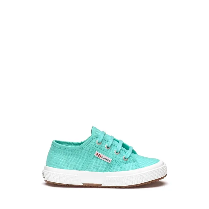 Kids Kid Unisex 2750JCOT CLASSIC Sneaker AZURE TURQUOISE Superga Low Cut