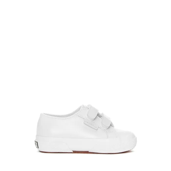 Kids Kid Unisex 2750 KIDS STRAPS VEGAN MATERIAL Sneaker WHITE Superga Low Cut