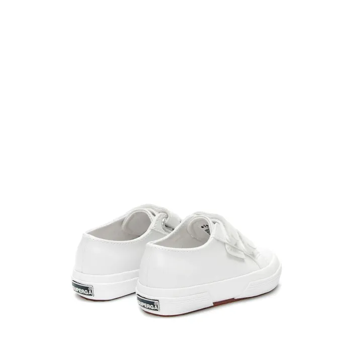 Kids Kid Unisex 2750 KIDS STRAPS VEGAN MATERIAL Sneaker WHITE Superga Low Cut