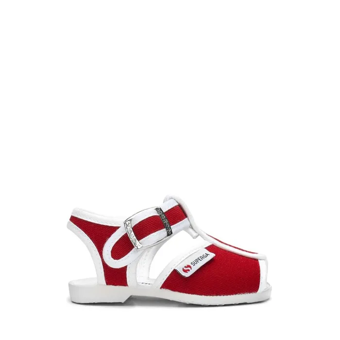 Kids Sandals Kid Unisex 1200COTJ Sandal RED Superga Baby Steps