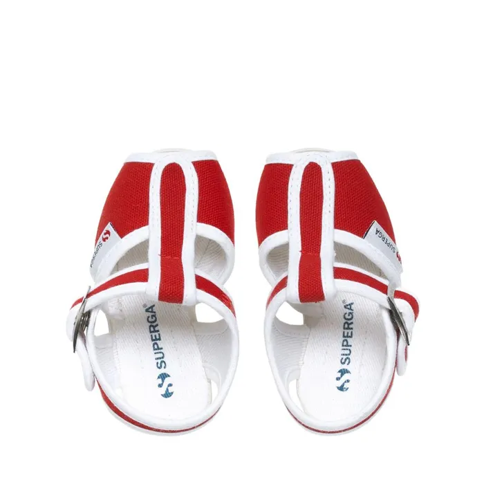 Kids Sandals Kid Unisex 1200COTJ Sandal RED Superga Baby Steps
