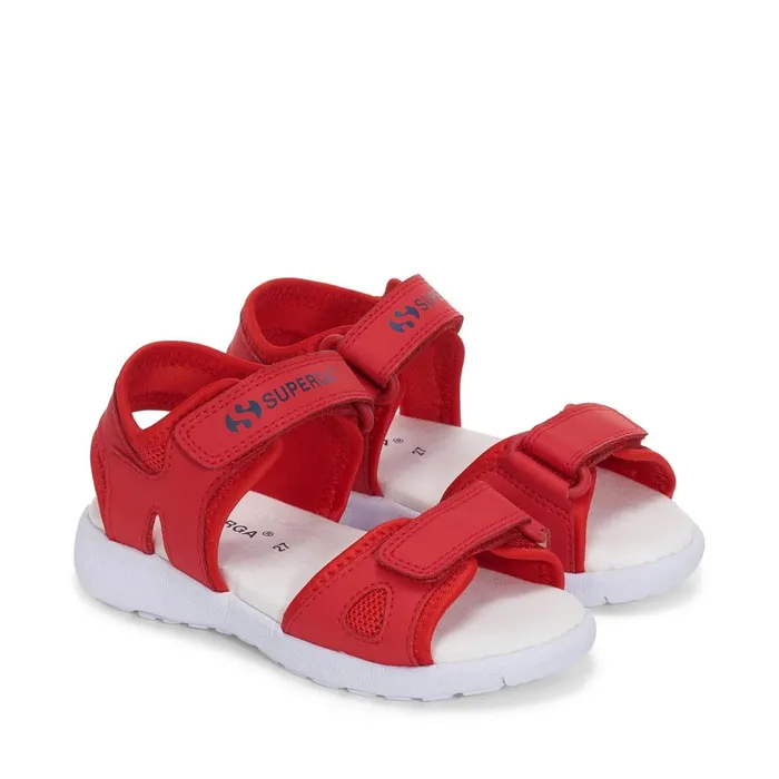 Kids Sandals Kid Unisex 3999 KIDS SYNTHETIC MATERIAL Sandal REDWHITE Superga Sandals