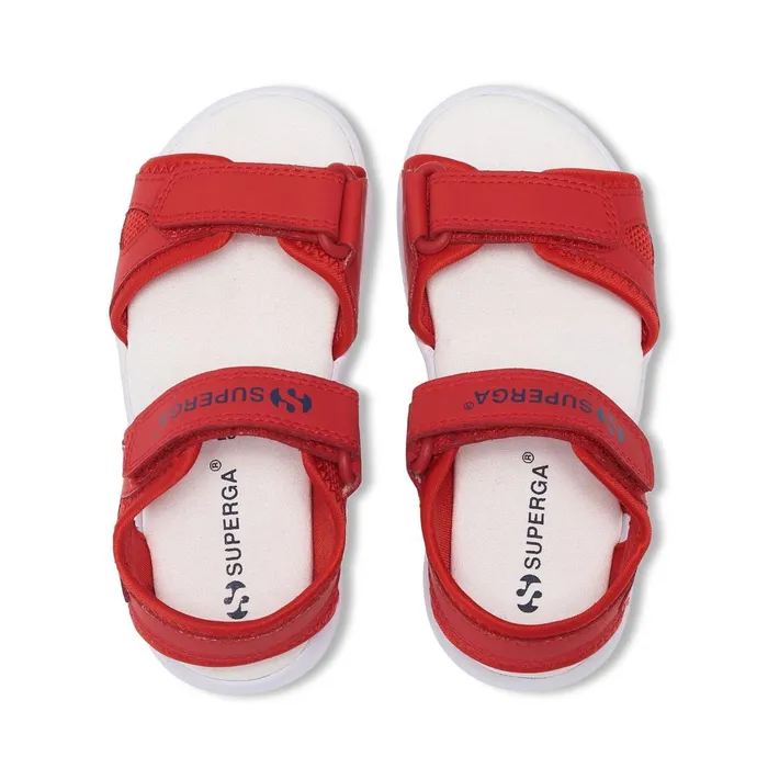 Kids Sandals Kid Unisex 3999 KIDS SYNTHETIC MATERIAL Sandal REDWHITE Superga Sandals