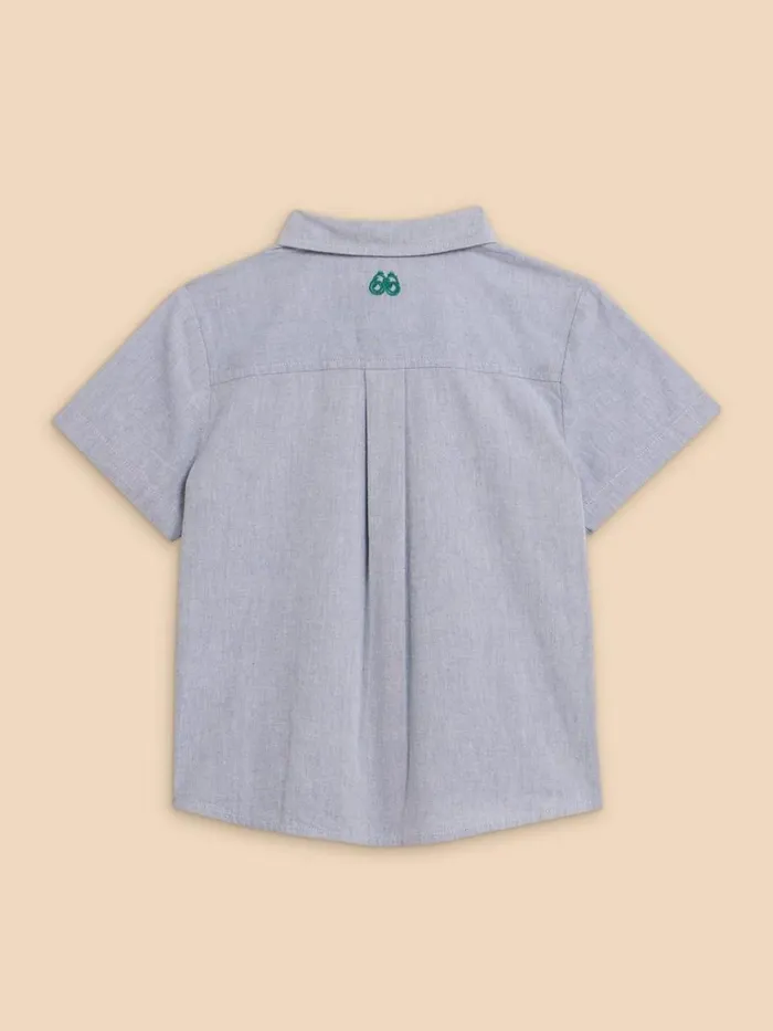 Kids SHIRTS White Stuff Chambray SS Shirt Chambray Blue Kids SHIRTS White Stuff Chambray SS Shirt Chambray Blue