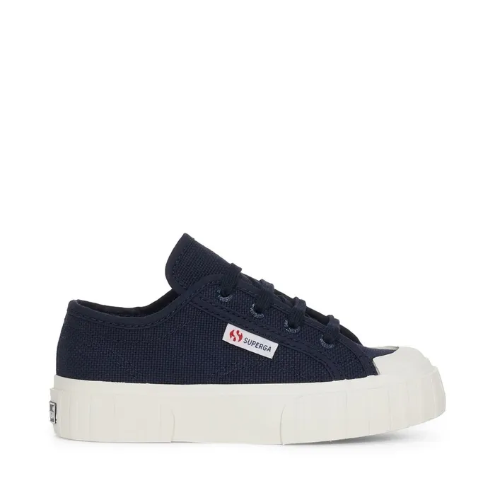 Kids Sneakers Kid Unisex 2630 KIDS STRIPE Low Cut NAVYFAVORIO Superga Low Cut