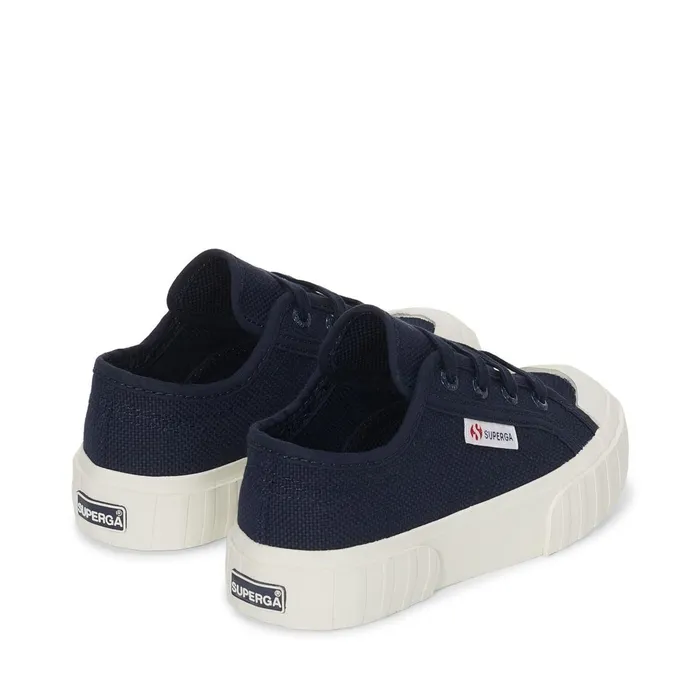Kids Sneakers Kid Unisex 2630 KIDS STRIPE Low Cut NAVYFAVORIO Superga Low Cut