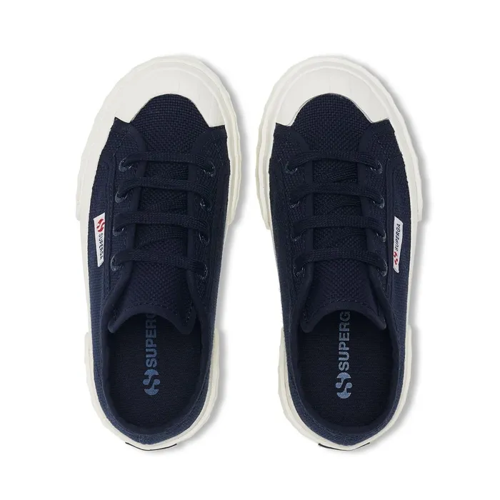 Kids Sneakers Kid Unisex 2630 KIDS STRIPE Low Cut NAVYFAVORIO Superga Low Cut