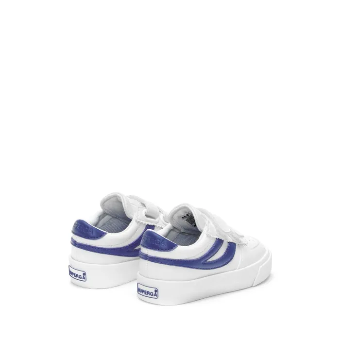 Kids Sneakers Kid Unisex 2846 KIDS SEATTLE STRAPS VEGAN MATERIAL Low Cut WHITEBLUE ROYAL Superga Low Cut