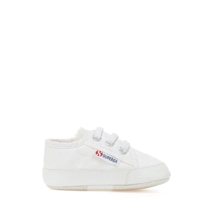 Kids Sneakers Kid Unisex 4006 BABY ECOFUR Low Cut WHITE Superga Low Cut