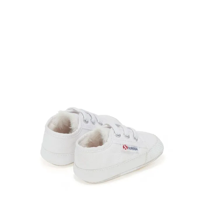 Kids Sneakers Kid Unisex 4006 BABY ECOFUR Low Cut WHITE Superga Low Cut