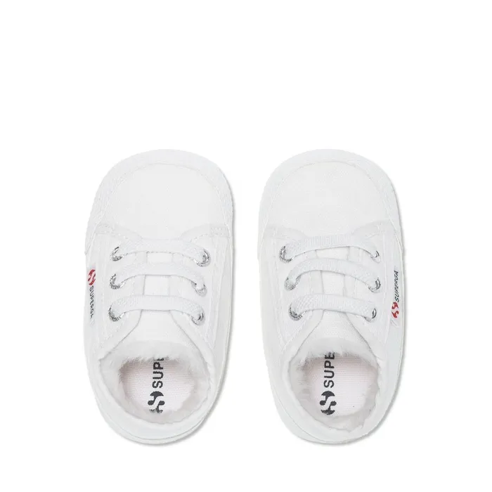 Kids Sneakers Kid Unisex 4006 BABY ECOFUR Low Cut WHITE Superga Low Cut