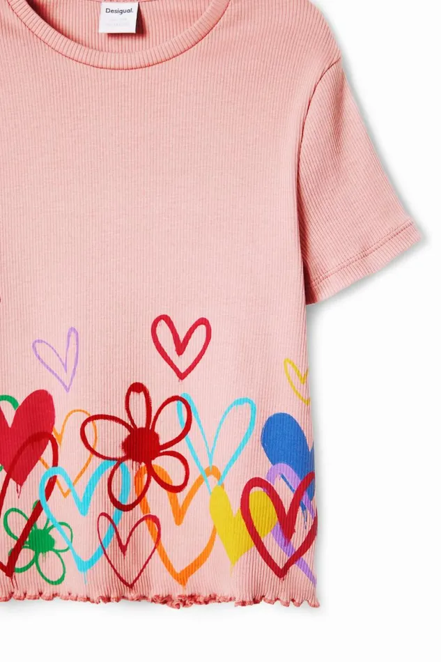 Kids Tshirts And Shirts Desigual Heart Illustrations Tshirt