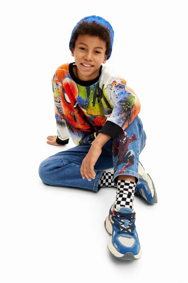 Kids Tshirts And Shirts Desigual Oversized Spiderman Sweatshirt
