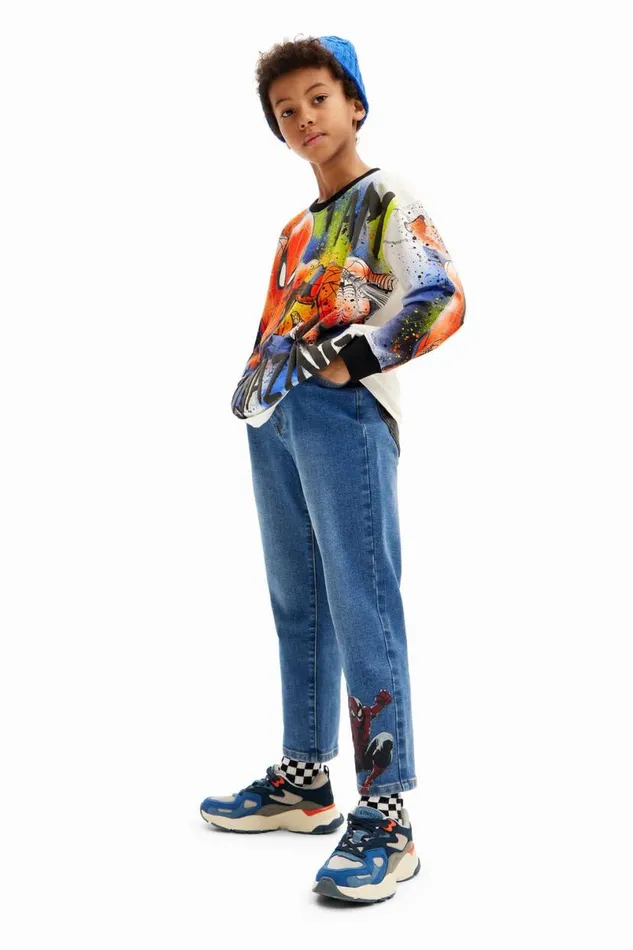 Kids Tshirts And Shirts Desigual Oversized Spiderman Sweatshirt