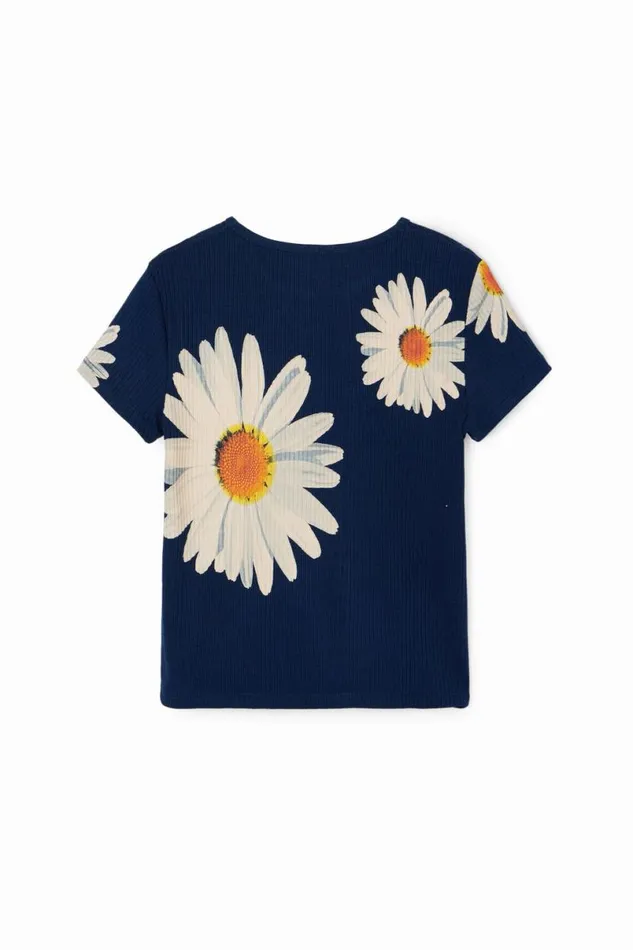 Kids Tshirts And Shirts Desigual Ribbed Daisy Tshirt