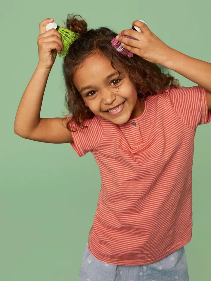 Kids TOPS White Stuff Casey Striped T Shirt Pink Multi Kids TOPS White Stuff Casey Striped T Shirt Pink Multi