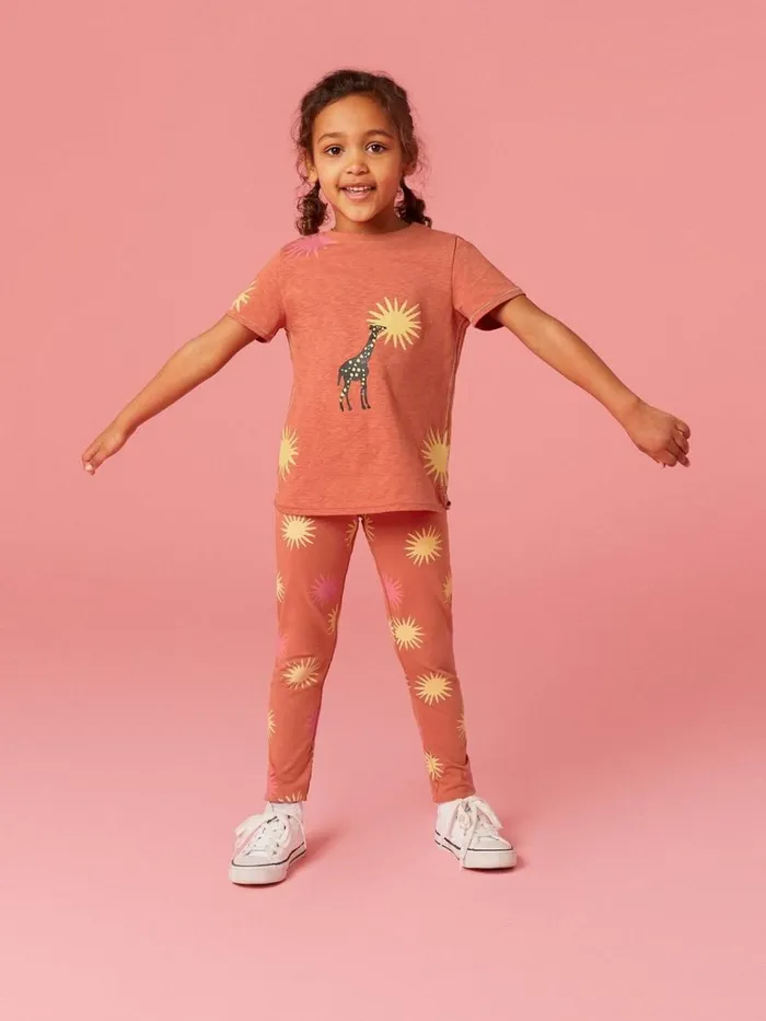 Kids TROUSERS and SHORTS White Stuff Printed Leggings Dark Coral