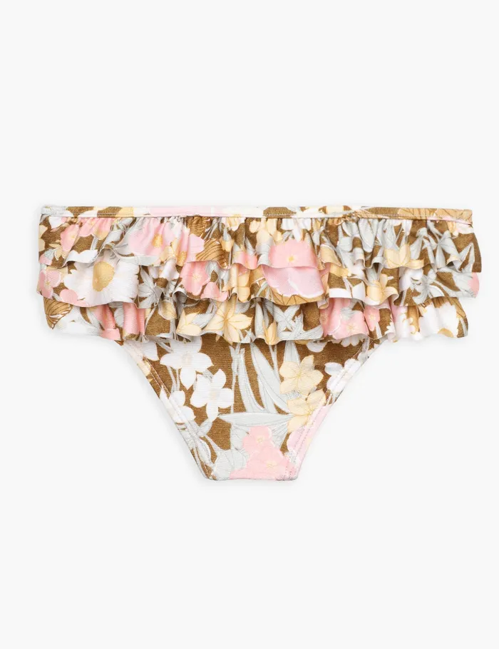 Kids Zimmermann Swimwear Pop Frill Pant Goldpeach Floral