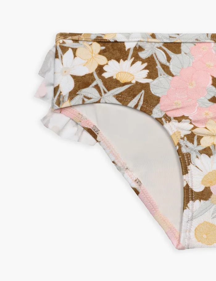 Kids Zimmermann Swimwear Pop Frill Pant Goldpeach Floral