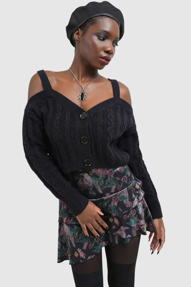 Killstar Basics Women Dark Ballad Crop Top