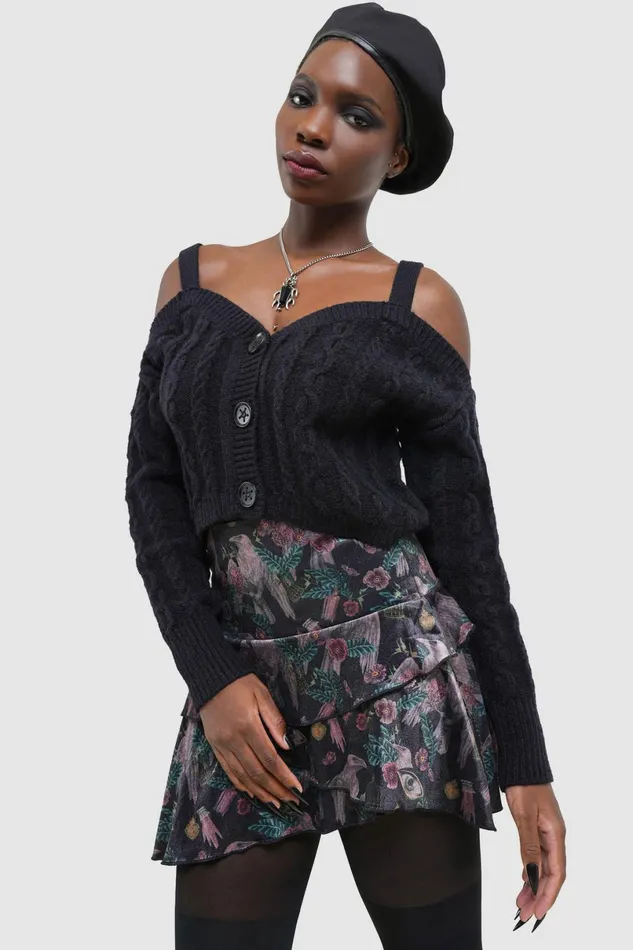 Killstar Basics Women Dark Ballad Crop Top
