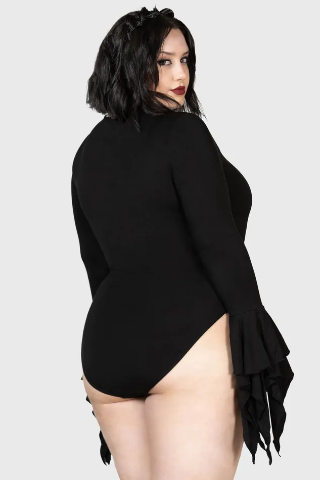 Killstar Bodysuits Women Black Roses Bodysuit