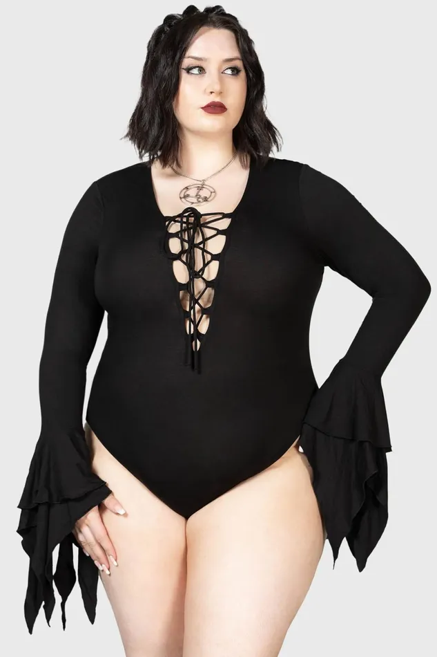 Killstar Bodysuits Women Black Roses Bodysuit