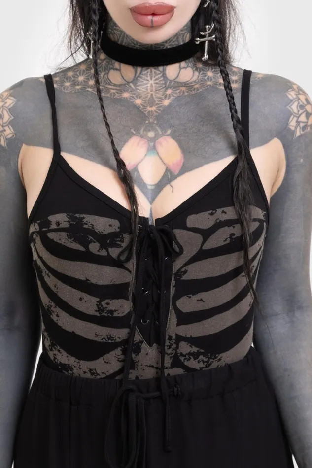 Killstar Bodysuits Women Bone Chiller Bodysuit