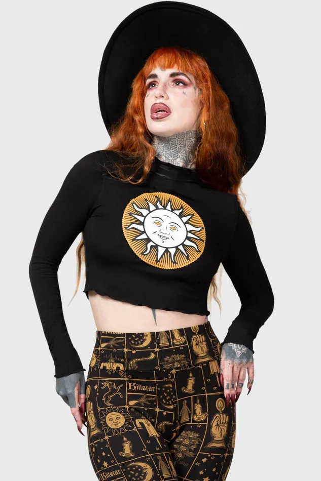 Killstar Chill Out Women Fading Light Long Sleeve Top