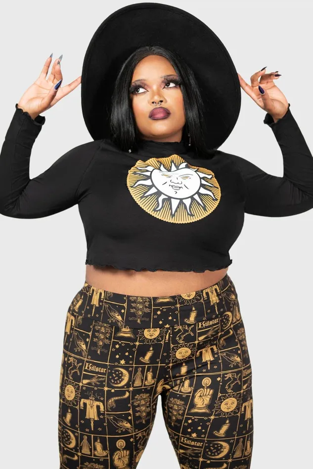 Killstar Chill Out Women Fading Light Long Sleeve Top