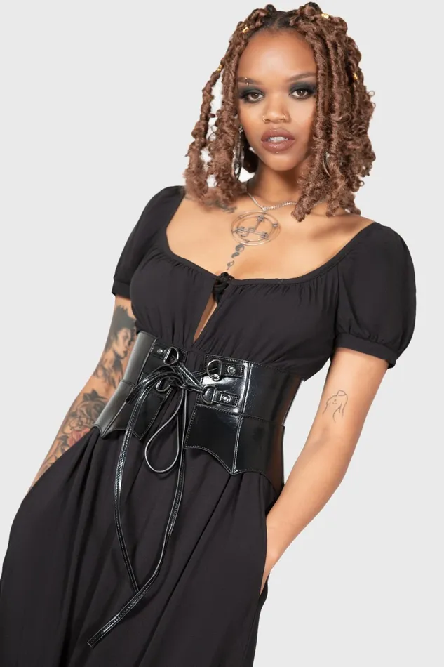 Killstar Corsets Women Wetland Bat Peplum Corset