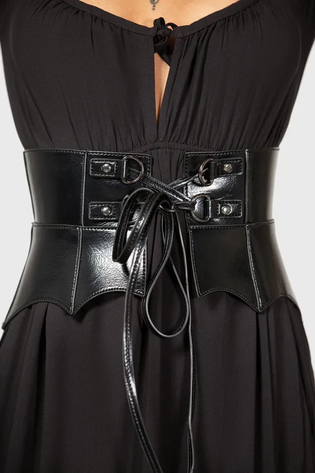 Killstar Corsets Women Wetland Bat Peplum Corset