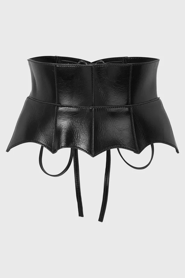 Killstar Corsets Women Wetland Bat Peplum Corset