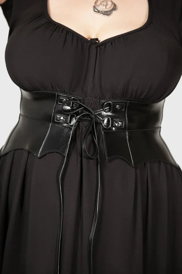Killstar Corsets Women Wetland Bat Peplum Corset