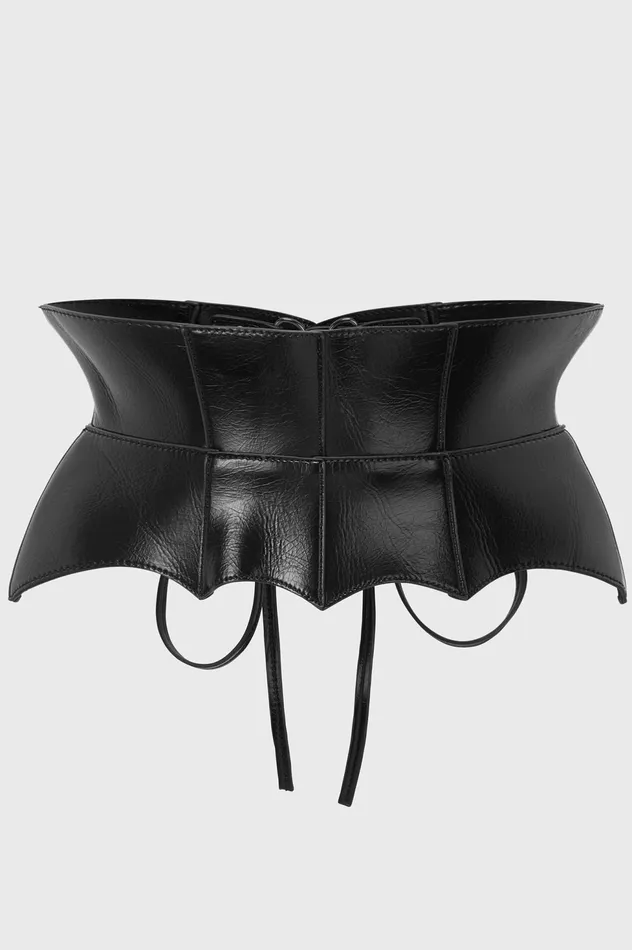 Killstar Corsets Women Wetland Bat Peplum Corset