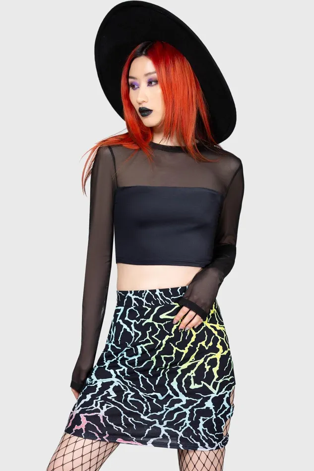 Killstar Crop Women Ghoul Sweat Crop Top