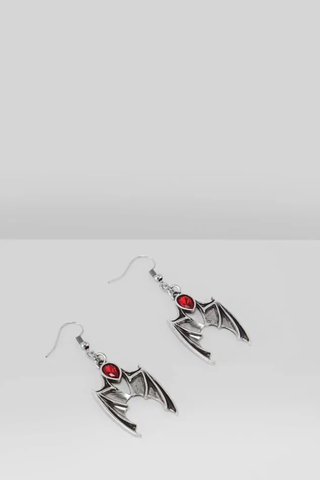 Killstar Earrings Women Demon Night Drop Earrings RED