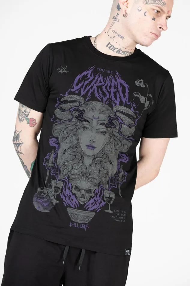 Killstar Graphic Tops Men Allergra TShirt