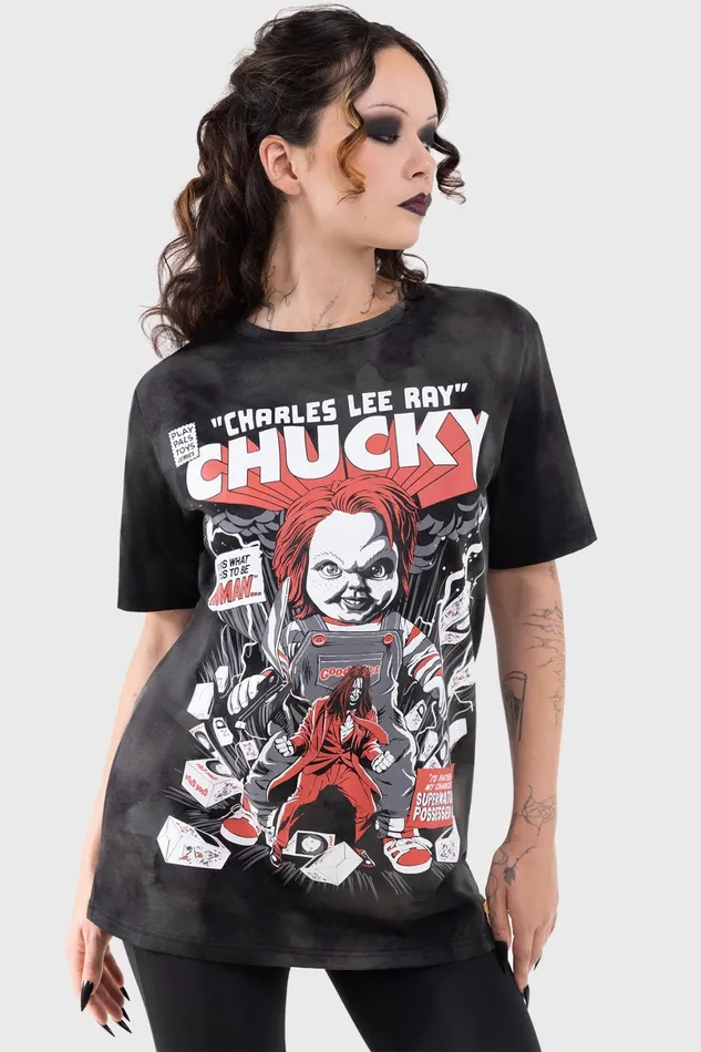 Killstar Graphic Tops Men Charles Lee Ray TShirt