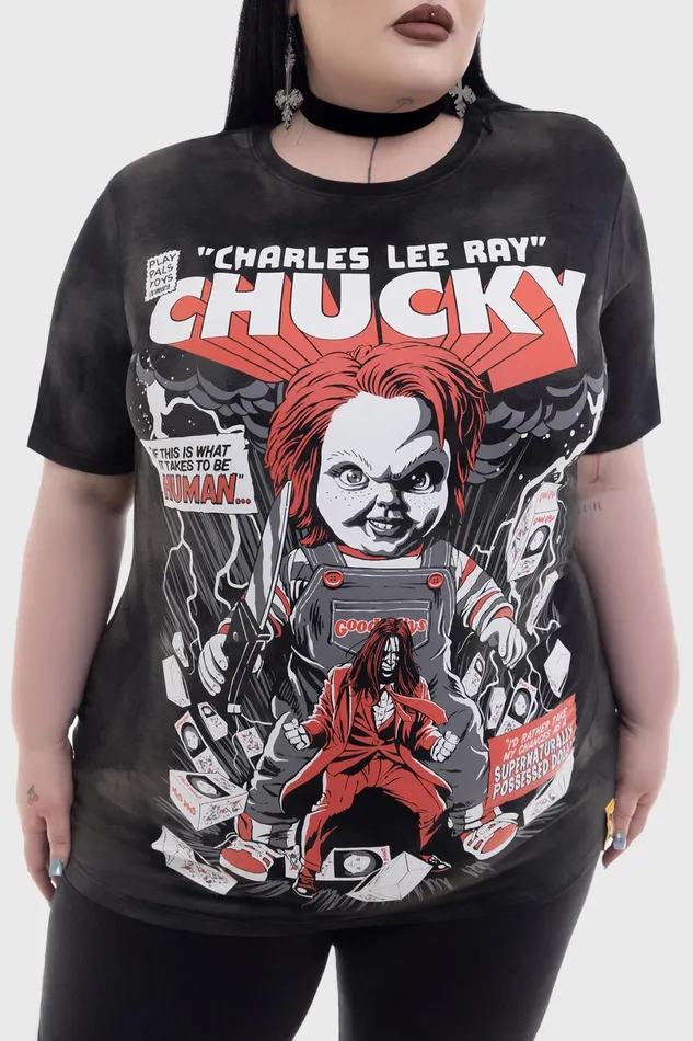 Killstar Graphic Tops Men Charles Lee Ray TShirt