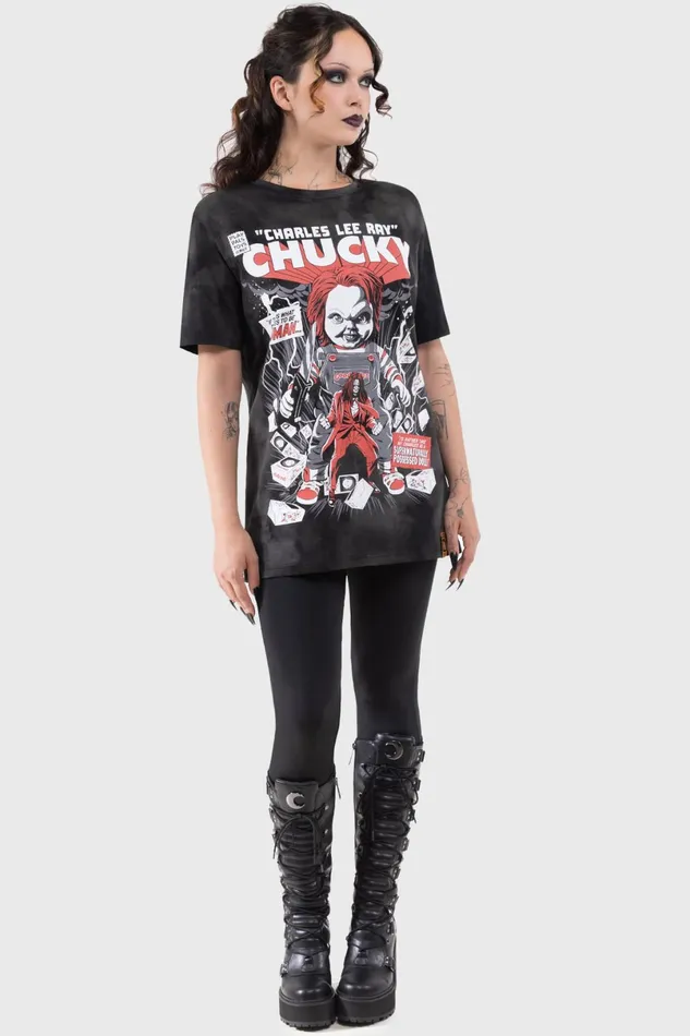 Killstar Graphic Tops Men Charles Lee Ray TShirt